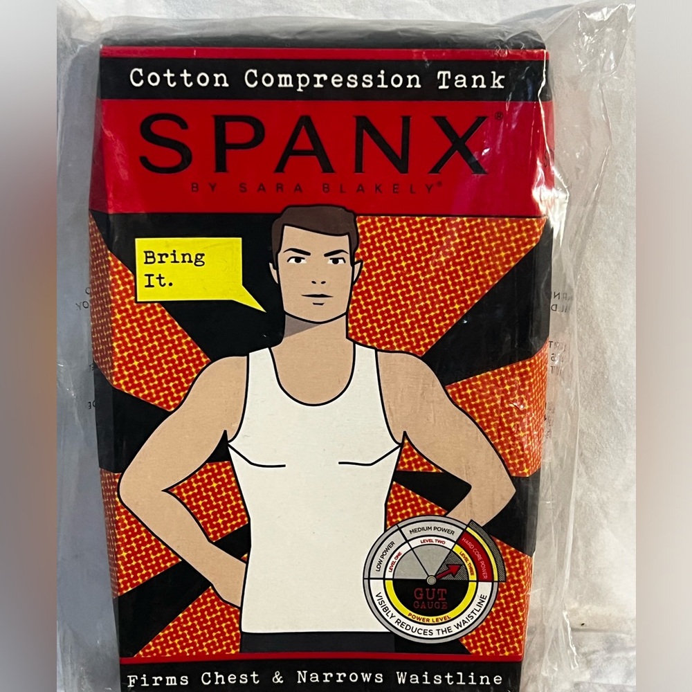 Spanx - Men’s Black Compression Tank Top - Size Large